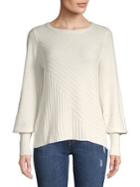 Vince Camuto Bishop-sleeve Textured Sweater
