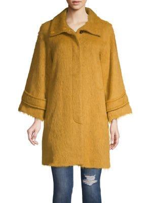 Marella Textured Long-sleeve Coat