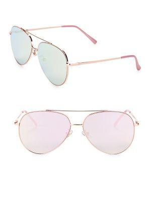 H Halston 37mm Mirrored Aviators