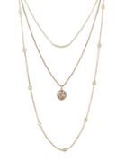 Lucky Brand Baltic Wonders Citrine & Rock Crystal Layered Chain Necklace