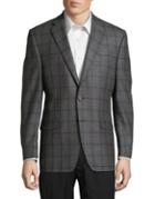 Lauren Ralph Lauren Patterned Wool Suit Jacket