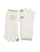 Michael Michael Kors Logo Knit Gloves