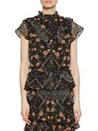 Walter Baker Vintage Rose Irene Top