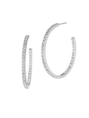 Givenchy Crystal Hoop Earrings