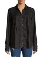 Free People Breezy Mornings Linen Button-down Shirt