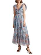 French Connection Sheer A-line Maxi Dress
