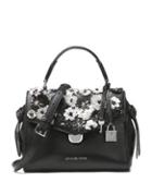 Michael Michael Kors Small Leather Floral Embossed Satchel