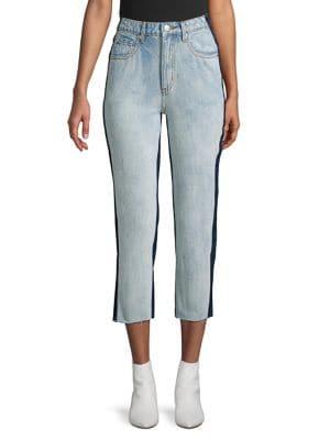 Caara Cropped Two-tone Jeans