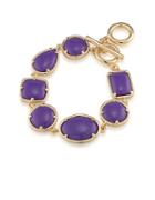 1st And Gorgeous Multi-shape Flex Toggle Bracelet- Purple