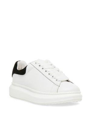 Steve Madden Glazed Low-top Leather Sneakers