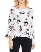 Vince Camuto Lily Melody Bell-sleeve Foldover Blouse