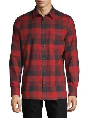 Calvin Klein Checkered Button-down Shirt
