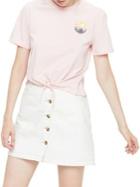 Miss Selfridge Road Trip Tie Top