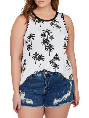 Addition Elle Love And Legend Plus Printed Sleeveless Top