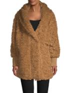Sage Oversized Faux Fur Coat