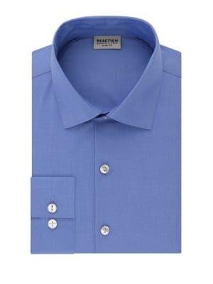 Kenneth Cole Reaction Slim-fit Technicole Dress Shirt