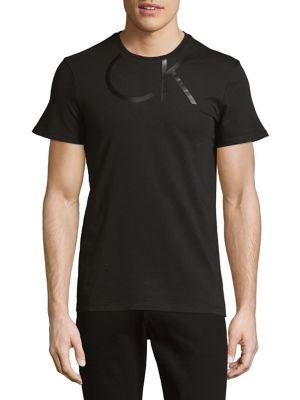Calvin Klein Logo-neck Cotton Tee