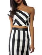Kendall + Kylie One-shoulder Striped Top