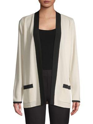 Anne Klein Knit Trimmed Cardigan