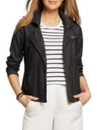 Nic+zoe Notch Denim Moto Jacket