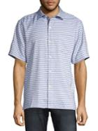 Tommy Bahama Geovanni Geo Regular-fit Silk Button-down Shirt