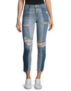 Flying Monkey Two-tone Distressed Jeans
