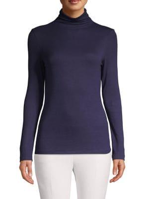 En Thread Ribbed Turtleneck