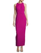 Js Collections Solid Cutout Column Gown