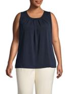 Grace Elements Plus Plus Pleated Roundneck Top