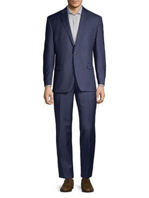 Lauren Ralph Lauren Striped Classic Fit Wool Suit