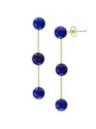 Effy 14k Yellow Gold & Lapis Lazuli Drop Earrings