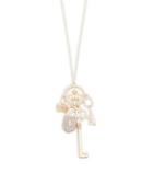 Design Lab Lord & Taylor Crystal Key Charm Pendant Necklace