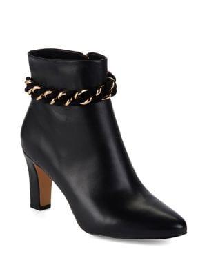 Karl Lagerfeld Paris Maggie Leather Booties