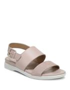 Naturalizer Emory Leather And Suede Demi-wedge Sandals