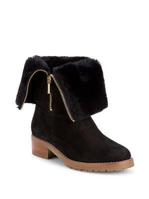 Carvela Faux Fur-lined Suede Boots