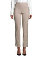 Imnyc Isaac Mizrahi Slimming Straight Plaid Pants