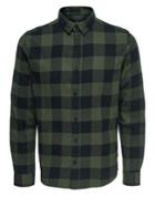 Only And Sons Checked Flannel Cotton Shirt