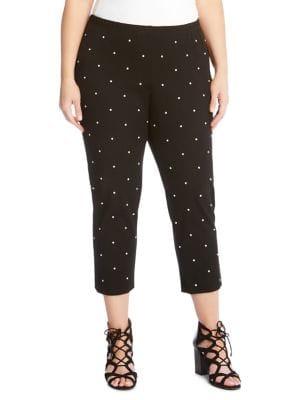 Karen Kane Plus Studded Piper Pants