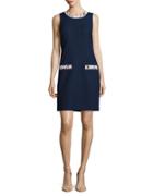 Karl Lagerfeld Paris Lace-accented Shift Dress