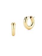 Roberto Coin 18k Yellow Gold Huggie Hoop Earrings/0.5