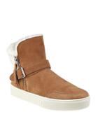 Marc Fisher Ltd Sabelia Suede And Faux Shearling Sneakers
