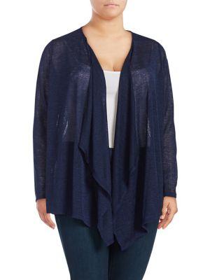 Michael Michael Kors Plus Classic Open-front Cardigan