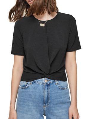 Miss Selfridge Crinkle Twist Front Top