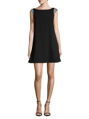 Aidan By Aidan Mattox V-back Mini Shift Dress