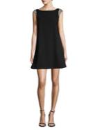 Aidan By Aidan Mattox V-back Mini Shift Dress
