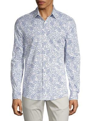 Michael Kors Paisley-print Button-down Shirt