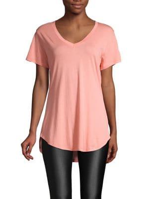 Askya High-low Cotton-blend Tee