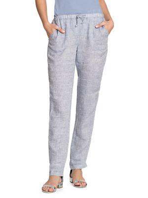 Nic+zoe Laid Back Drawstring Linen Pants