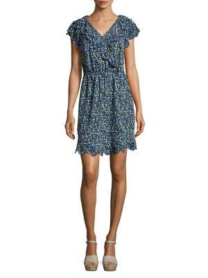 Michael Michael Kors Scalloped Short-sleeve Dress