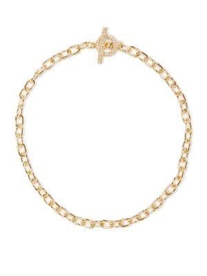 Vince Camuto Crystal Status Chain Link Necklace